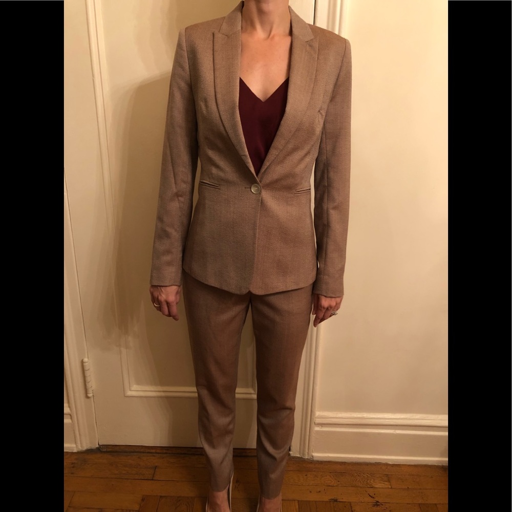 Reiss Straight Leg Fitted Blazer Suit